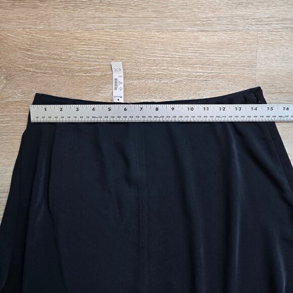 Madewell Skirt Womens Asymmetric Midi Black Minimalist Size 2 New With Tags - Picture 7 of 17